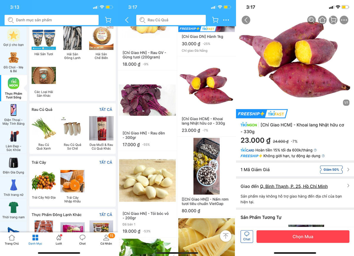 Hướng dẫn mua rau củ quả online trong mùa dịch tại TP.HCM Hướng dẫn mua rau củ quả online trong mùa dịch tại TP.HCM