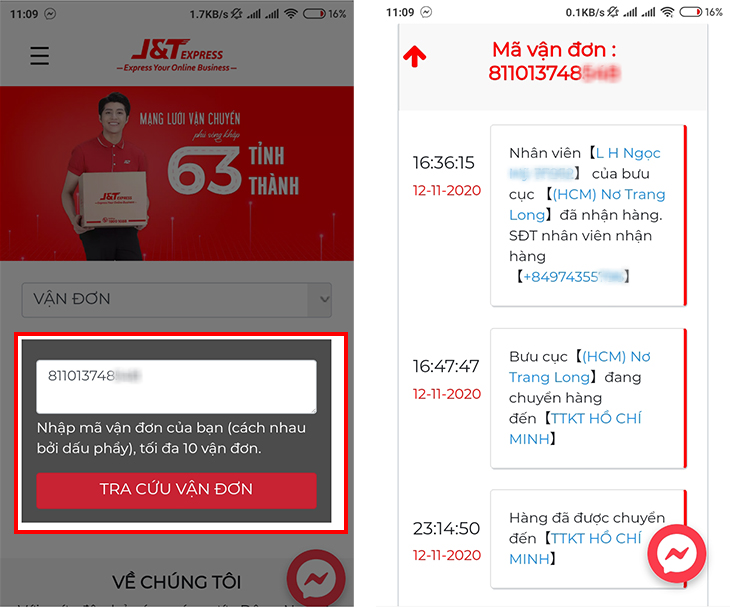 Tra cứu vận đơn J&T Express nhanh và chính xác nhất