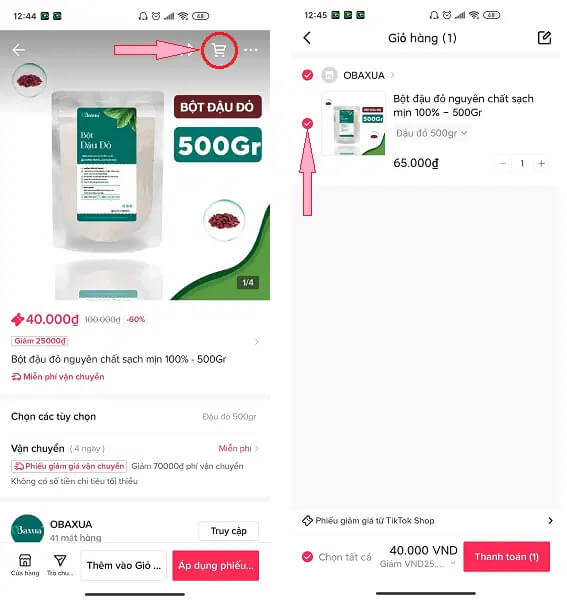 Cách thêm sản phẩm vào giỏ hàng trước khi chốt mua tại TikTok Shop - GiaoHangTotNhat.VN Cách thêm sản phẩm vào giỏ hàng trước khi chốt mua tại TikTok Shop - GiaoHangTotNhat.VN