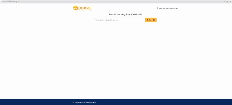 Hướng dẫn tra cứu vận đơn BOXME tại trang chủ hãng - giaohangtotnhat.vn