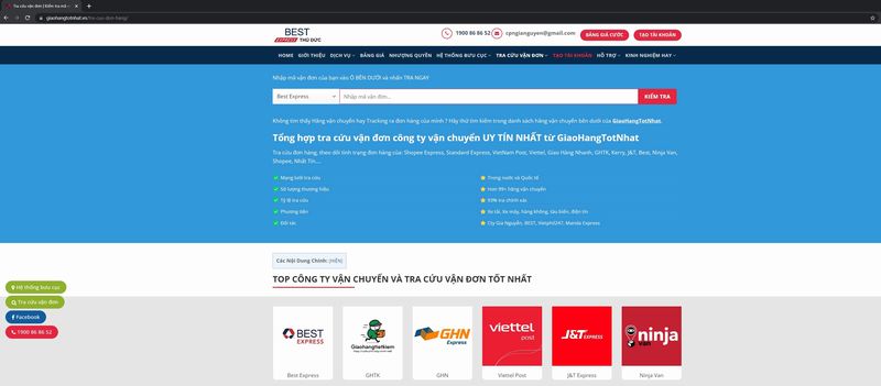 Hướng dẫn tra cứu vận đơn BOXME tại giaohangtotnhat.vn