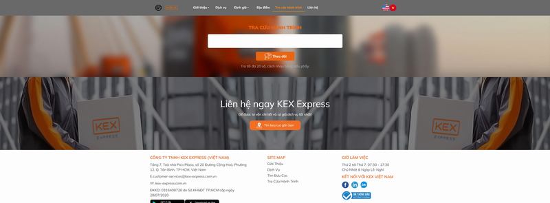 Hướng dẫn tra cứu vận đơn KEX Express - GiaoHangTotNhat.VN