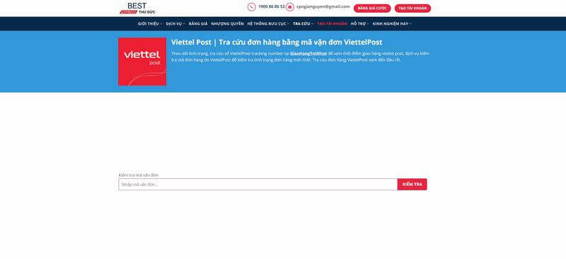 Tra cứu vận đơn Viettel Post trên GiaoHangTotNhat.VN