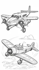 Bé trai đứng cạnh Cessna 172, đội mũ phi công và nhìn đường băng đầy háo hức
