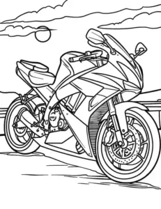 Chiếc Honda Super Cub chở balo nhỏ phía sau, bánh xe tròn nằm sát mép đường