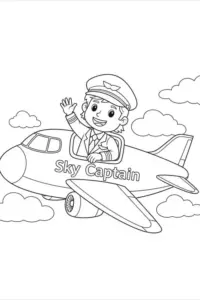 Đường bay chấm nét uốn quanh quả địa cầu, chiếc máy bay kéo biểu ngữ phía sau