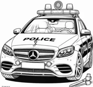Mẫu xe mô tô cảnh sát có chú cảnh sát đội mũ bảo hiểm, tay đặt trên ghi đông và nền đường rất thoáng.