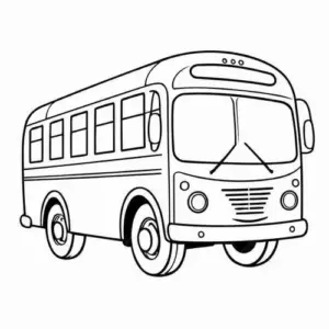 Tải ngay 133 Tranh Tô Màu Xe Buýt dễ thương giúp bé làm quen bài học giao thông