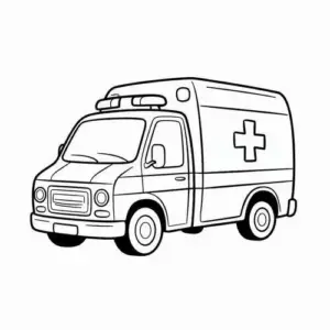 139 Tranh Tô Màu Xe Cứu Thương / Cấp Cứu có biểu tượng chữ thập và câu chuyện cứu người
