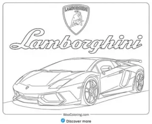 97 Tranh Tô Màu Xe Lamborghini với dáng siêu xe Ý sắc cạnh cho bé mê tốc độ