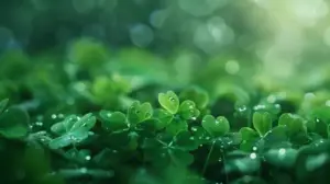 Chiếc lá xanh nằm lệch về bên phải, phần nền trống bên trái rất hợp để đặt biểu tượng.