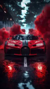 Phần đầu xe trong hình xe Lamborghini chất lượng cao được chụp cận, lộ rõ khe gió và lớp sơn bóng.