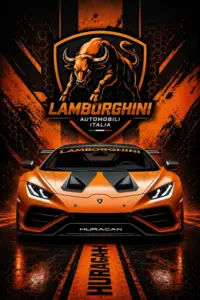 Ánh nắng chiều phủ lên Lamborghini Gallardo màu cam, làm nổi rõ mâm xe bạc và thân xe thấp.