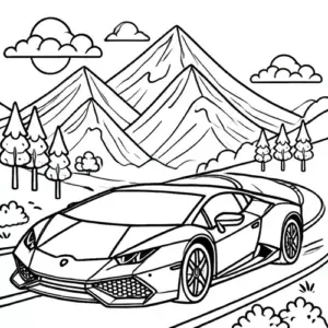 Đường nét đầu xe thấp kéo dài về phía trước, giúp chiếc Lamborghini nhìn nhanh và gọn trên giấy.