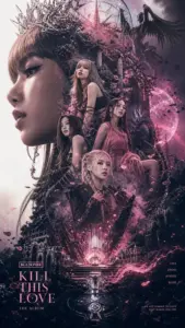 Poster tím hồng của nhóm nữ Kpop gây chú ý với gương mặt nghiêng sắc lạnh và ánh sáng mơ màng