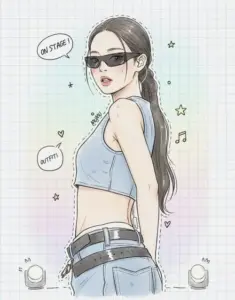 Bộ hình Jennie Blackpink phiên bản mini cute khiến ai nhìn cũng thấy rung rinh