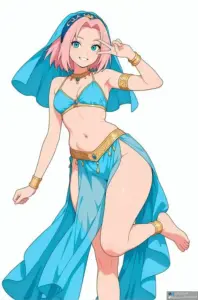 Tóc hồng ngắn ôm mặt Sakura, bikini đen làm nổi bật thần thái mạnh mẽ sau kỳ nghỉ biển