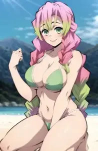 99 Ảnh Mitsuri Mặc Bikini Sexy khiến fan Demon Slayer đứng hình vì dáng xinh, tóc đẹp