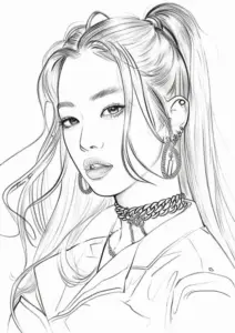 Hình tô màu Jisoo Jennie Rosé Lisa cute hết nấc khiến fan nhỏ nhìn là muốn vẽ