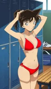 64 Ảnh Ran Mouri Mặc Bikini Sexy khiến fan Conan mê mẩn vì vẻ ngoài trong trẻo