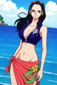 Góc chụp nghiêng làm vóc dáng Robin trong bikini trắng thêm thanh thoát và trưởng thành