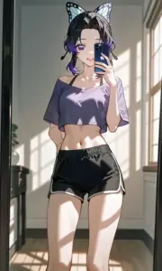 Bên ly nước trái cây mát lạnh, thiếu nữ anime tạo dáng thư giãn với vẻ xinh xắn