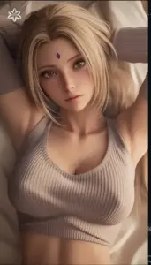 Nụ cười của waifu tóc vàng bên hồ bơi làm bức ảnh có cảm giác tươi và dễ ngắm